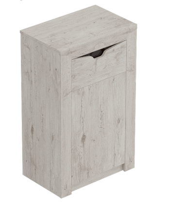 Тумба с дверцей и ящиком Соренто Дуб бонифаций/Кофе структурный матовый в Алдане - aldan.mebel54.com | фото